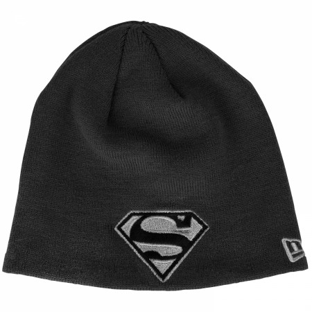 Superman Silver Logo New Era Knit Beanie